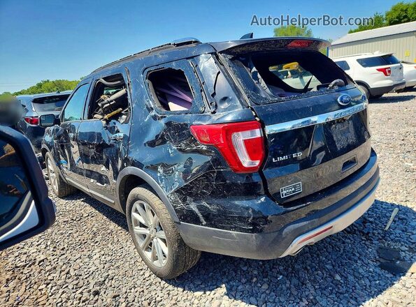 1FM5K8F89GGA36505 2016 FORD EXPLORER Black უკანა მარცხენა
