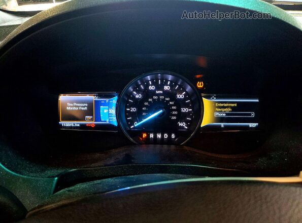 1FM5K8F89GGC24926 2016 FORD EXPLORER Green ხელსაწყოთა პანელის ხედი