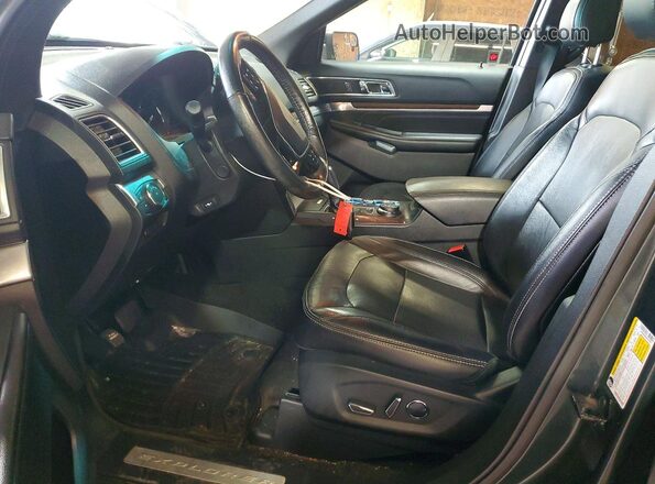 1FM5K8F89GGC24926 2016 FORD EXPLORER Green წინა სალონის ხედი