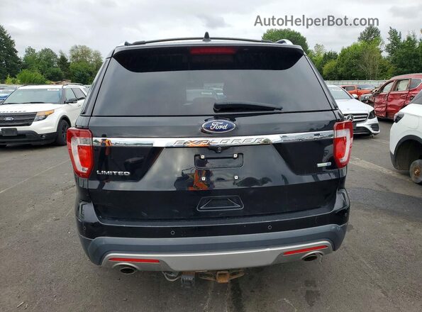 1FM5K8F89GGD15503 2016 FORD EXPLORER Black Rear view