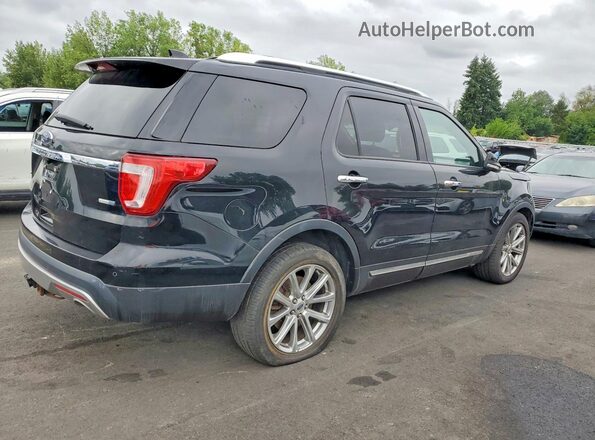 1FM5K8F89GGD15503 2016 FORD EXPLORER Black Rear right