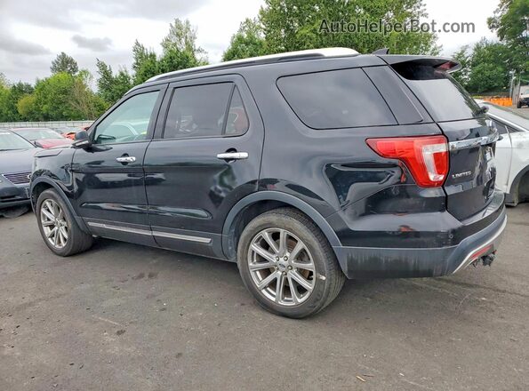 1FM5K8F89GGD15503 2016 FORD EXPLORER Black Rear left