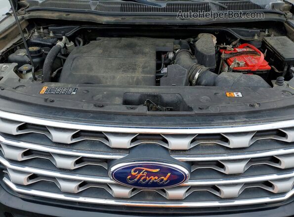 1FM5K8F89GGD15503 2016 FORD EXPLORER Black Engine compartment view