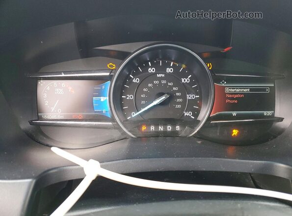 1FM5K8F89GGD15503 2016 FORD EXPLORER Black Instrument cluster view