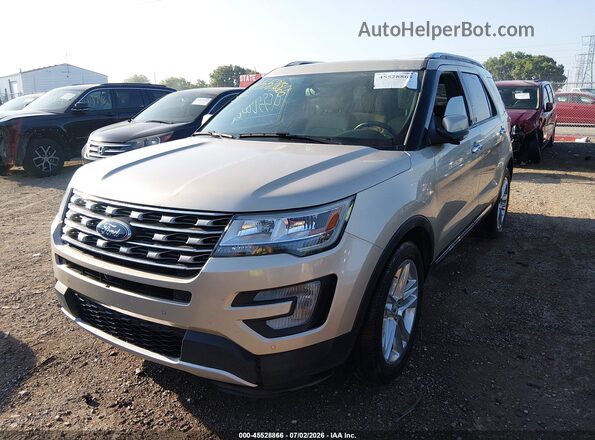 1FM5K8F89HGE35447 2017 FORD EXPLORER Серый Передняя левая четверть