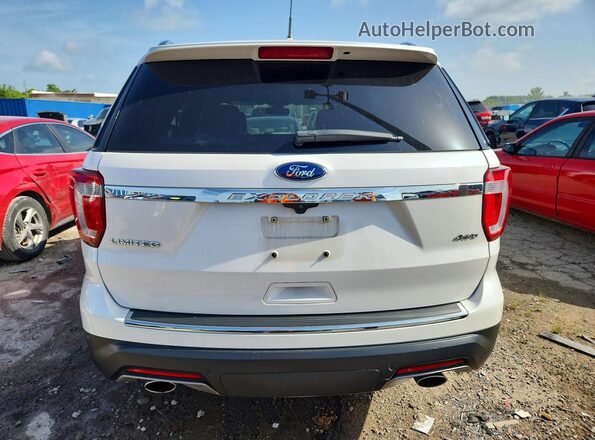 1FM5K8F89KGA70677 2019 FORD EXPLORER White Widok z tyłu