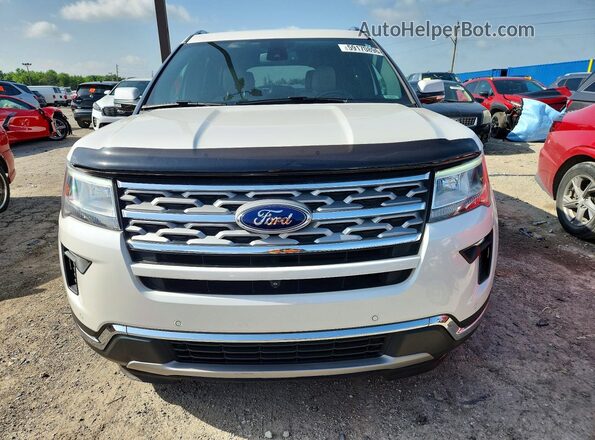 1FM5K8F89KGA70677 2019 FORD EXPLORER White Widok z przodu