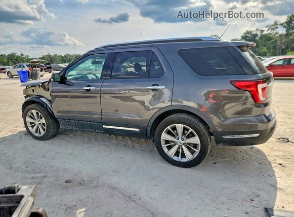 1FM5K8F89KGA91576 2019 FORD EXPLORER Gray უკანა მარცხენა