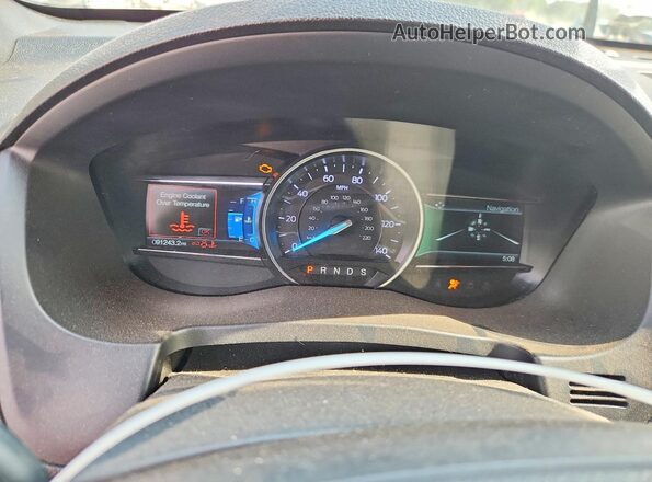 1FM5K8F89KGA91576 2019 FORD EXPLORER Gray ხელსაწყოთა პანელის ხედი