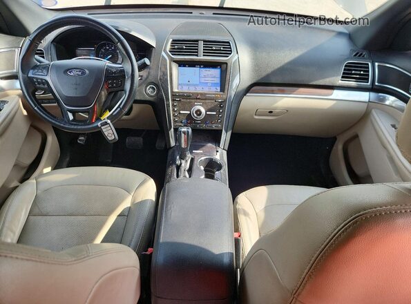 1FM5K8F89KGA91576 2019 FORD EXPLORER Gray წინა პანელის ხედი