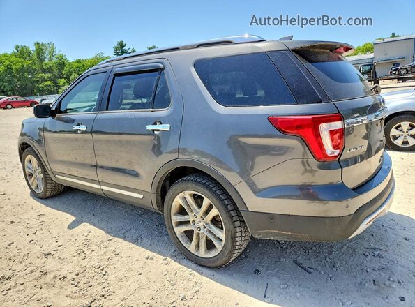 1FM5K8F8XGGB48830 2016 FORD EXPLORER Gray Trasero izquierdo