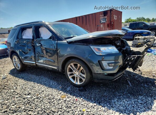 1FM5K8F8XGGB59634 2016 FORD EXPLORER Green Передня права чверть