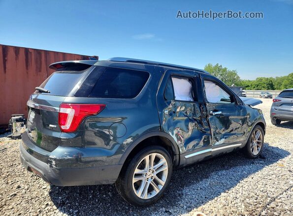 1FM5K8F8XGGB59634 2016 FORD EXPLORER Green Задня права чверть