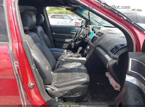 1FM5K8F8XGGC15393 2016 FORD EXPLORER Red Widok wnętrza z przodu