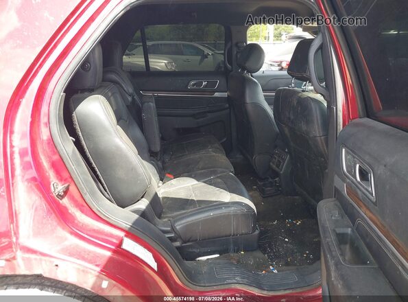 1FM5K8F8XGGC15393 2016 FORD EXPLORER Red Widok naklejki z numerem VIN