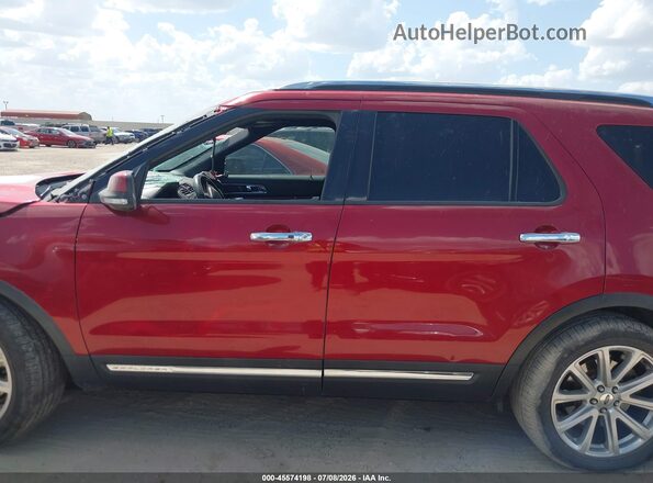 1FM5K8F8XGGC15393 2016 FORD EXPLORER Red Widok wnętrza 360 stopni