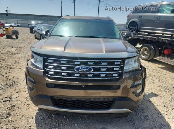 1FM5K8F8XGGC25874 2016 FORD EXPLORER Brown Դիմացի տեսք