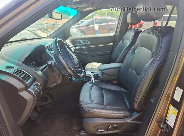 1FM5K8F8XGGC25874 2016 FORD EXPLORER Brown Սալոնի դիմացի տեսք