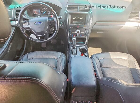 1FM5K8F8XGGC25874 2016 FORD EXPLORER Brown Առջևի վահանակի տեսք