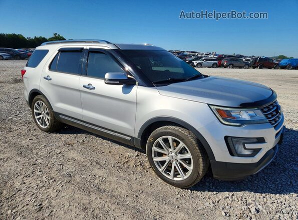 1FM5K8F8XHGC93285 2017 FORD EXPLORER Silver Delantero derecho