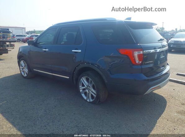 1FM5K8F8XHGD80295 2017 FORD EXPLORER Синий Задняя левая четверть