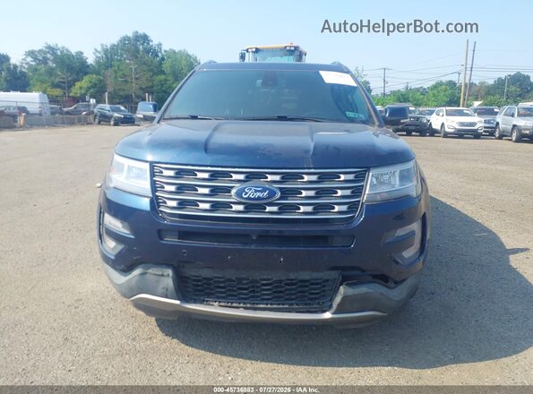 1FM5K8F8XHGD80295 2017 FORD EXPLORER Синий Вид щитка приборов