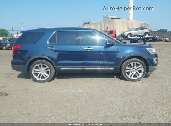1FM5K8F8XHGD80295 2017 FORD EXPLORER Синий Вид задней части салона