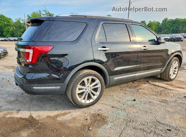 1FM5K8FH0JGC50497 2018 FORD EXPLORER Black უკანა მარჯვენა