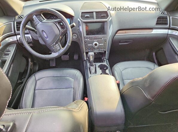 1FM5K8FH0JGC50497 2018 FORD EXPLORER Black წინა პანელის ხედი