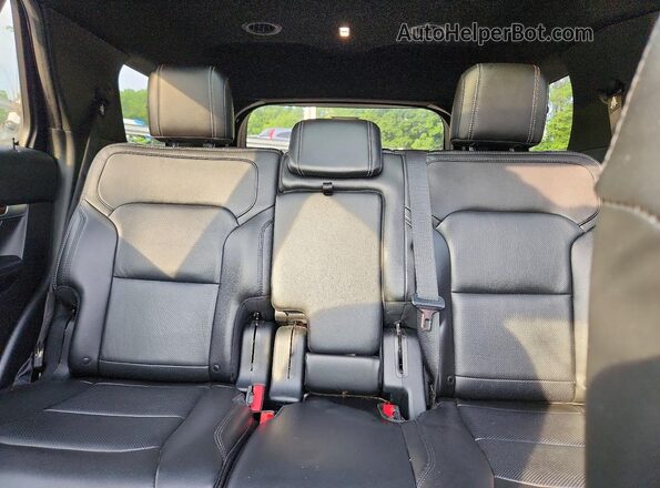 1FM5K8FH0JGC50497 2018 FORD EXPLORER Black უკანა სავარძლების ხედი