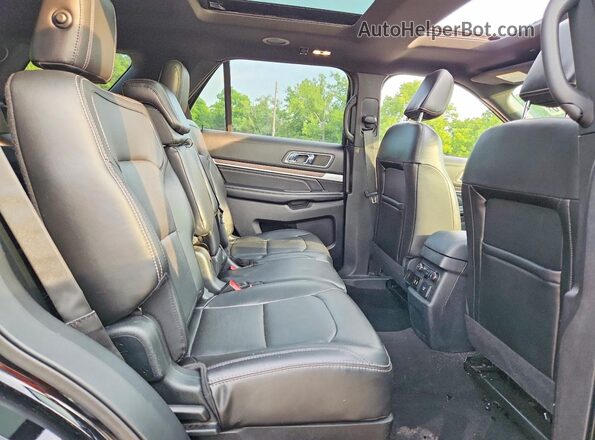 1FM5K8FH0JGC50497 2018 FORD EXPLORER Black უკანა სალონის ხედი