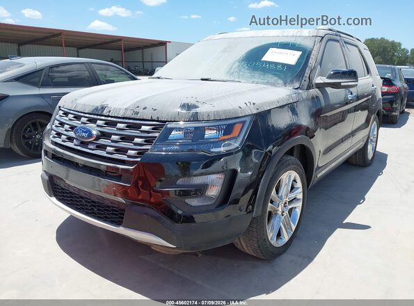 1FM5K8FH1GGC71268 2016 FORD EXPLORER Black Առջևի ձախ երեք քառորդ տեսարան