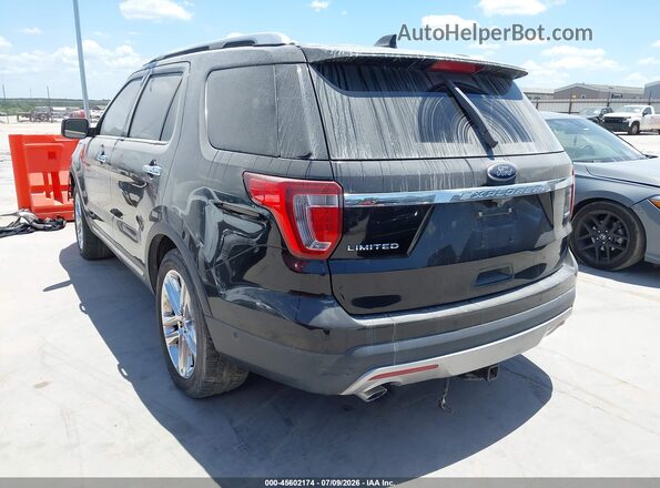1FM5K8FH1GGC71268 2016 FORD EXPLORER Black Հետևի ձախ