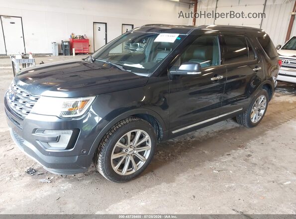 1FM5K8FH1HGA09770 2017 FORD EXPLORER Gray Front left
