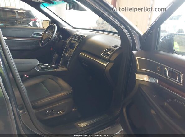 1FM5K8FH1HGA09770 2017 FORD EXPLORER Gray Front interior view