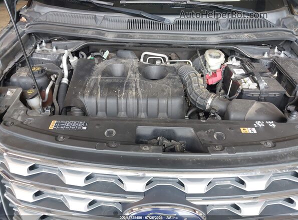 1FM5K8FH1HGA09770 2017 FORD EXPLORER Gray Rear view
