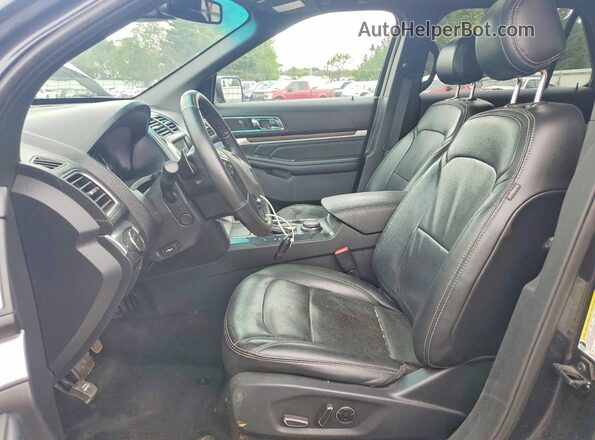 1FM5K8FH1HGA67474 2017 FORD EXPLORER Gray Вид салону спереду