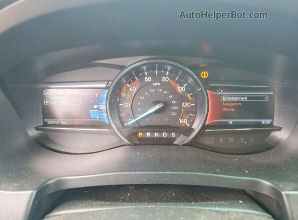 1FM5K8FH1HGA67474 2017 FORD EXPLORER Gray Вид щитка приладів