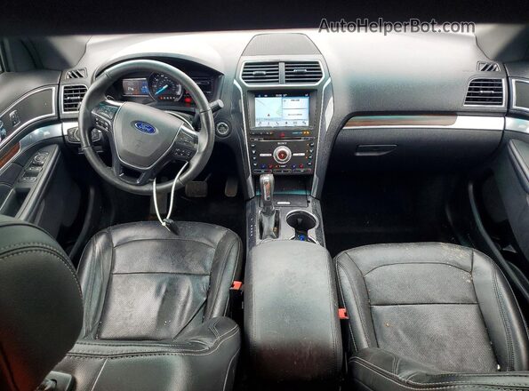 1FM5K8FH1HGA67474 2017 FORD EXPLORER Gray Вид панелі приладів