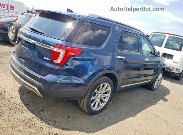 1FM5K8FH2GGD19697 2016 FORD EXPLORER Blue Հետևի աջ