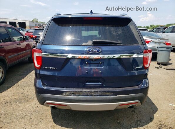 1FM5K8FH2GGD19697 2016 FORD EXPLORER Blue Հետևի տեսք