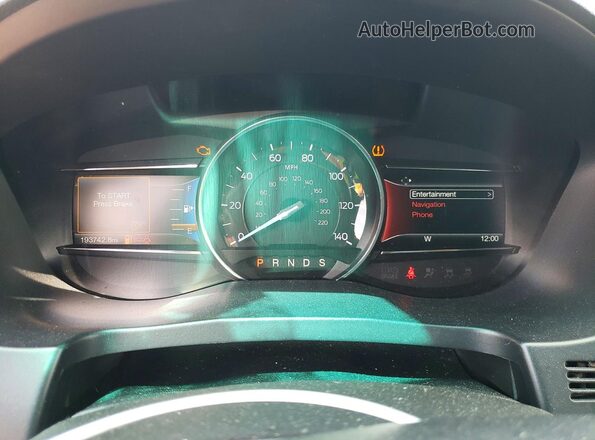 1FM5K8FH2GGD19697 2016 FORD EXPLORER Blue Սարքավորումների վահանակի տեսք