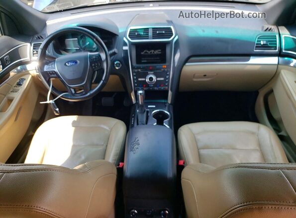 1FM5K8FH2GGD19697 2016 FORD EXPLORER Blue Առջևի վահանակի տեսք