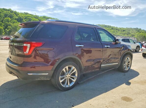 1FM5K8FH3KGA73767 2019 FORD EXPLORER Burgundy Հետևի աջ