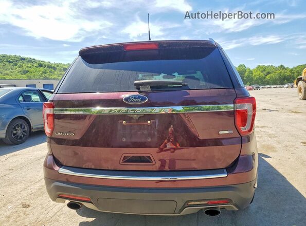 1FM5K8FH3KGA73767 2019 FORD EXPLORER Burgundy Հետևի տեսք