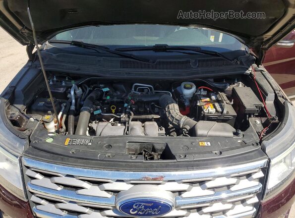 1FM5K8FH3KGA73767 2019 FORD EXPLORER Burgundy Շարժիչի բաժամունքի տեսք