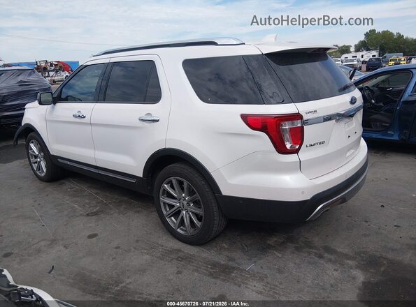 1FM5K8FH4HGA60051 2017 FORD EXPLORER Белый Задняя левая четверть