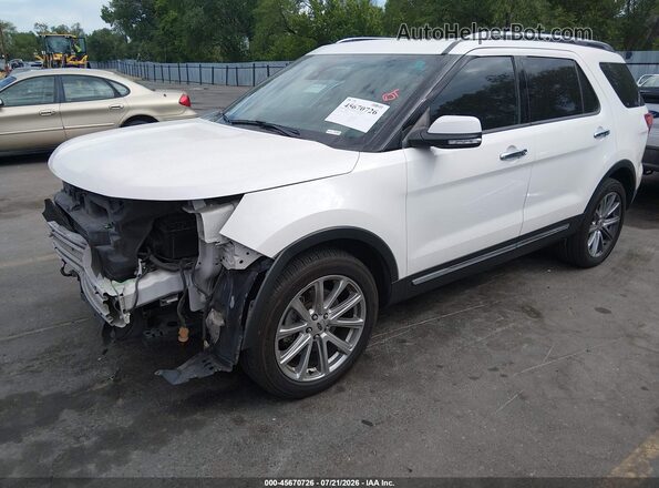 1FM5K8FH4HGA60051 2017 FORD EXPLORER Белый Передняя левая четверть
