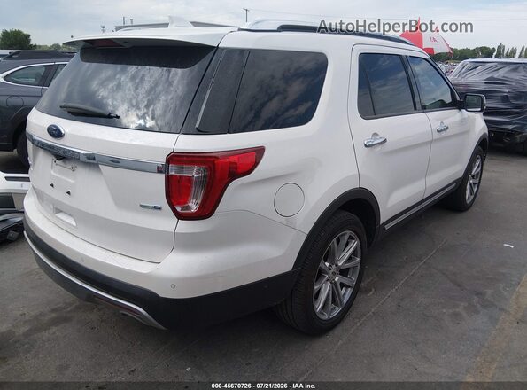 1FM5K8FH4HGA60051 2017 FORD EXPLORER Белый Задняя правая четверть