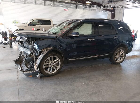 1FM5K8FH5GGC66297 2016 FORD EXPLORER Синий Передняя левая четверть